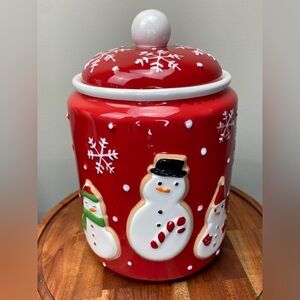 Vintage Hallmark Christmas Snowman Cookie Jar